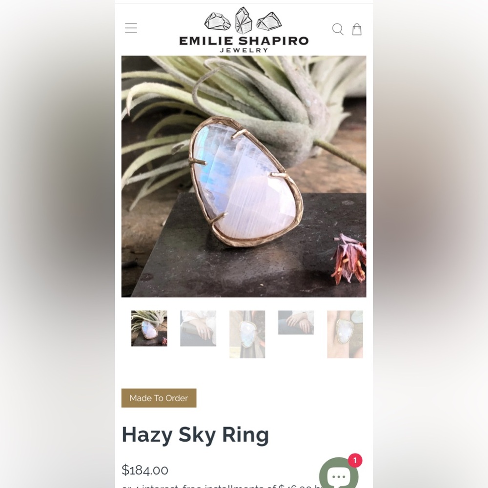 Emilie Shapiro Hazy Sky Ring